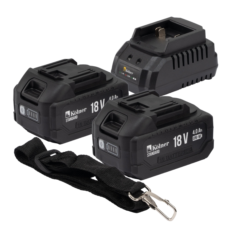Снегоуборщик аккумуляторный Kolner KST 18-250-2 18V UNI-M Standard 4610264004483 (АКБ 2х4.0Ач, ЗУ)  в Кинешме