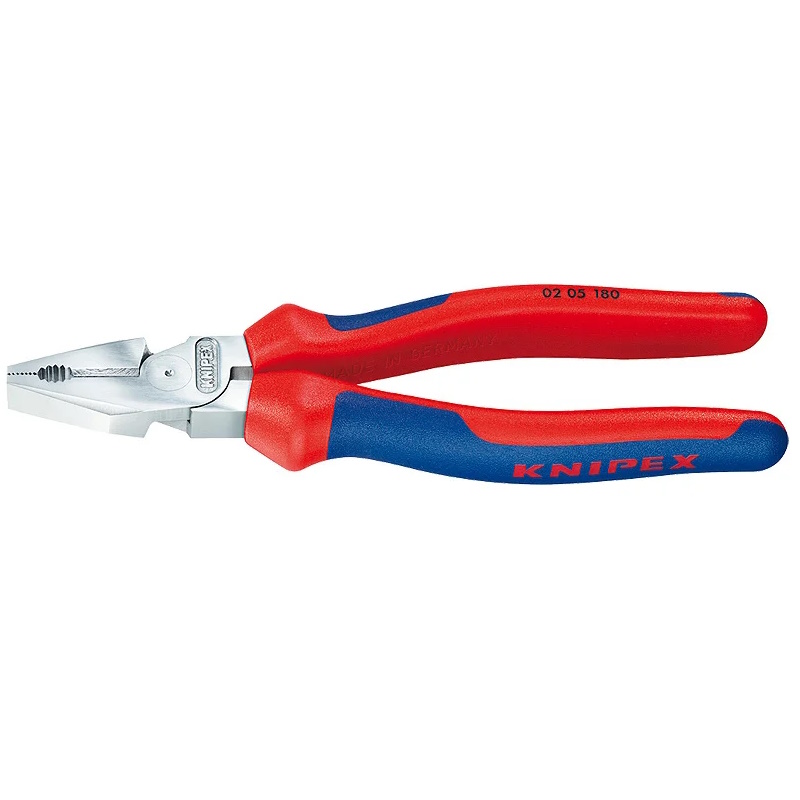 Плоскогубцы комбинированные особой мощности Knipex KN-0205180 180 мм хром 2-компонентные ручки 5247₽