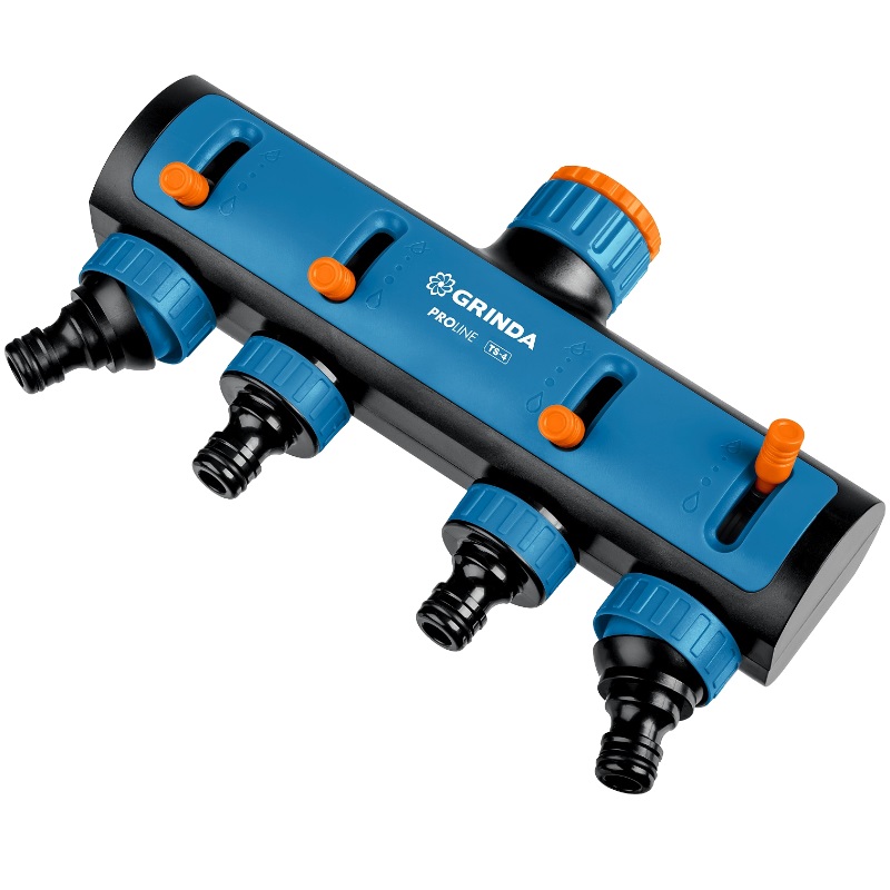 Распределитель четырехканальный Grinda PROLine TS-4 8-426313_z02, 3/4"-1", с внутренней резьбой в Костроме