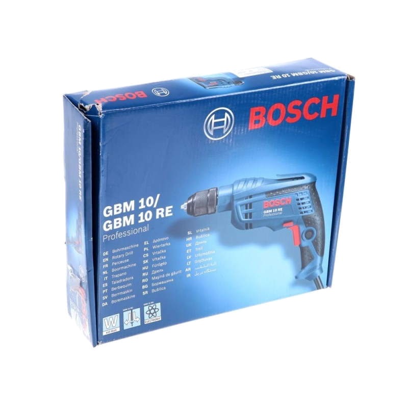 Дрель Bosch GBM 10 RE 0.601.473.600 (max диаметр сверления металла 10 мм, быстрозажимной патрон) во Владимире