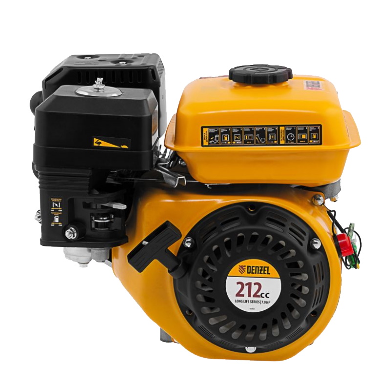 Двигатель бензиновый Denzel RX-17K 95101, 7 л.с., 212 см3, горизонтальный вал, шпонка 19 мм в Череповце