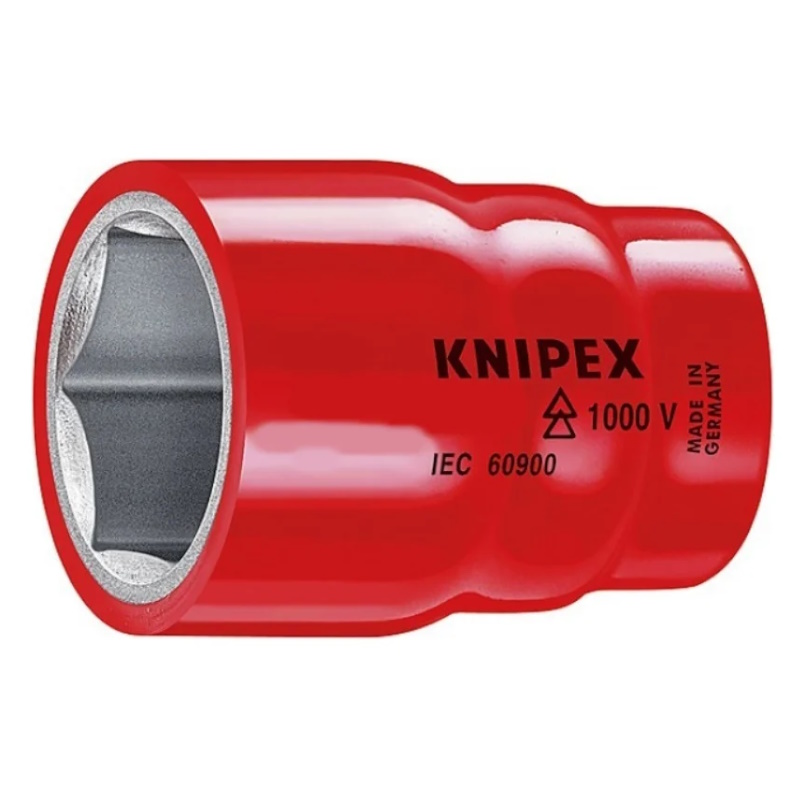 Головка торцевая Knipex KN-983713, VDE, 3/8", 6-гранная, 13 мм, диэлектрическая в Череповце