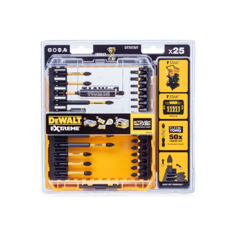Набор бит и насадок DeWalt DT70730T-QZ Flextorq, 25 шт. в Туле