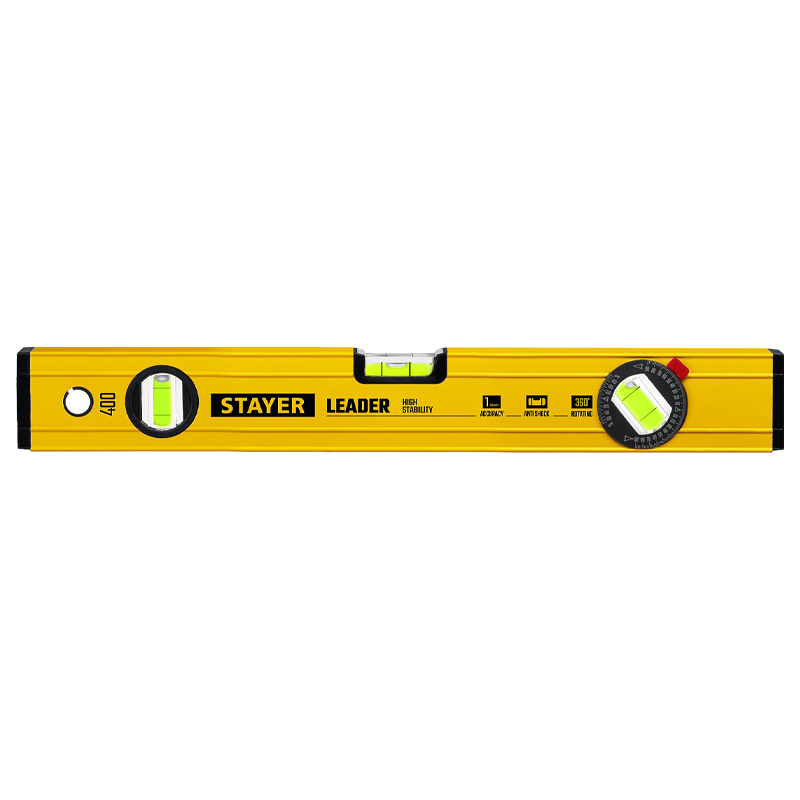 Уровень Stayer "PROFI" "PROFILevel" 3466-040 коробчатый усиленный (фрезерованный, 3 противоударных ампулы, 40см) в Иваново