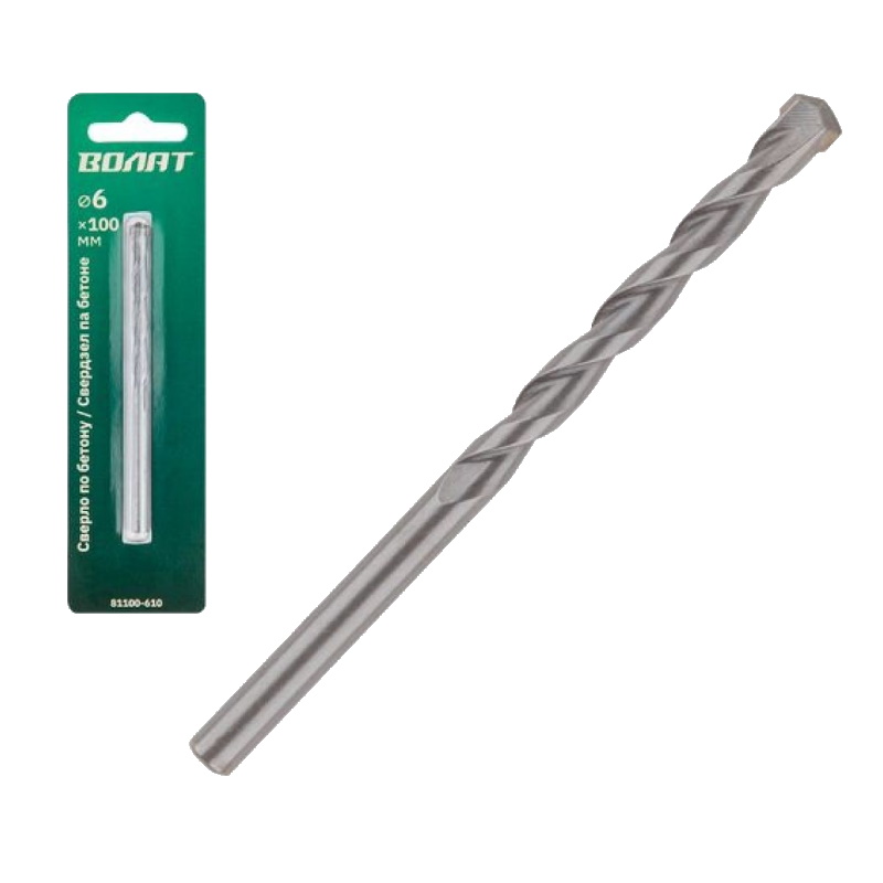 Сверло по бетону Волат 81100-610 6х100 мм 45₽