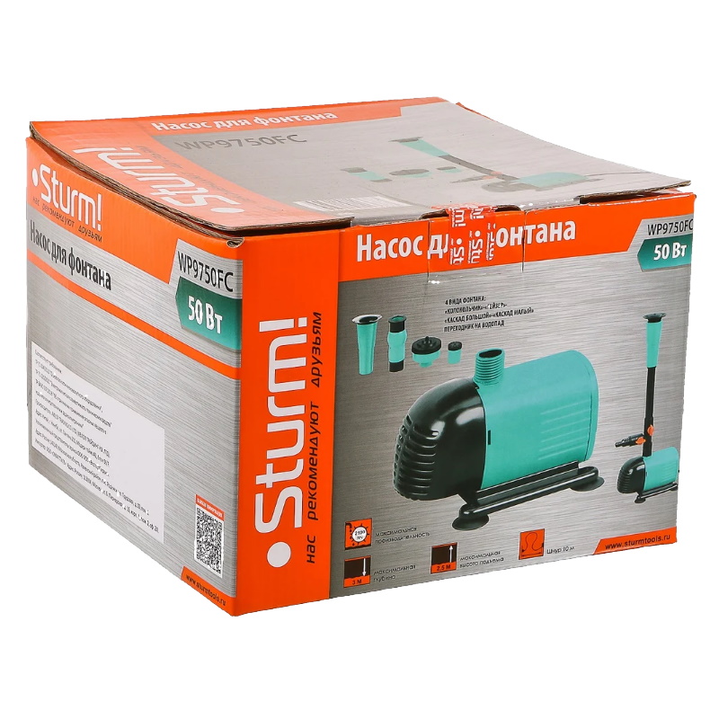 Фонтанный насос Sturm WP9750FC