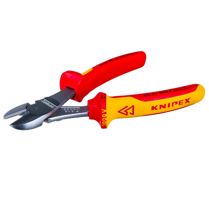 Бокорезы особо мощные Knipex KN-7406180SB VDE, 180 мм, хром, 2-комп диэлектрические ручки, SB в Угличе