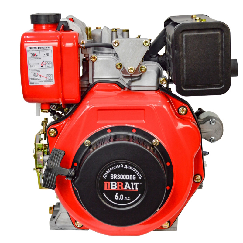 Двигатель дизельный Brait BR300DEG 03.01.263.002, 178FE, 6л.с, электростарт, топливный бак 3,5л  в Вологде