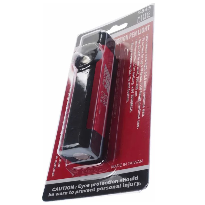 Фонарь светодиодный JTC JTC-5543, 2 светодиода, с ультрафиолетовой подсветкой, на магните