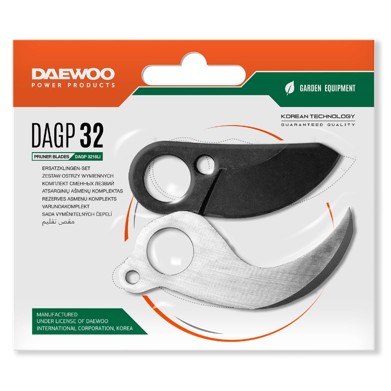 Комплект сменных лезвий для секатора Daewoo DAGP 32, для DAGP 3216Li