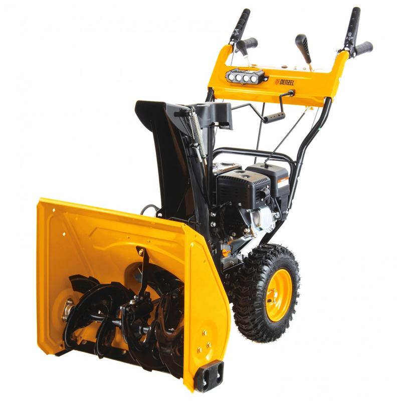 Бензиновая снегоуборочная машина SB 650 E, 6,5 л.с, LONCIN, с электростартером, фара. Denzel в Муроме