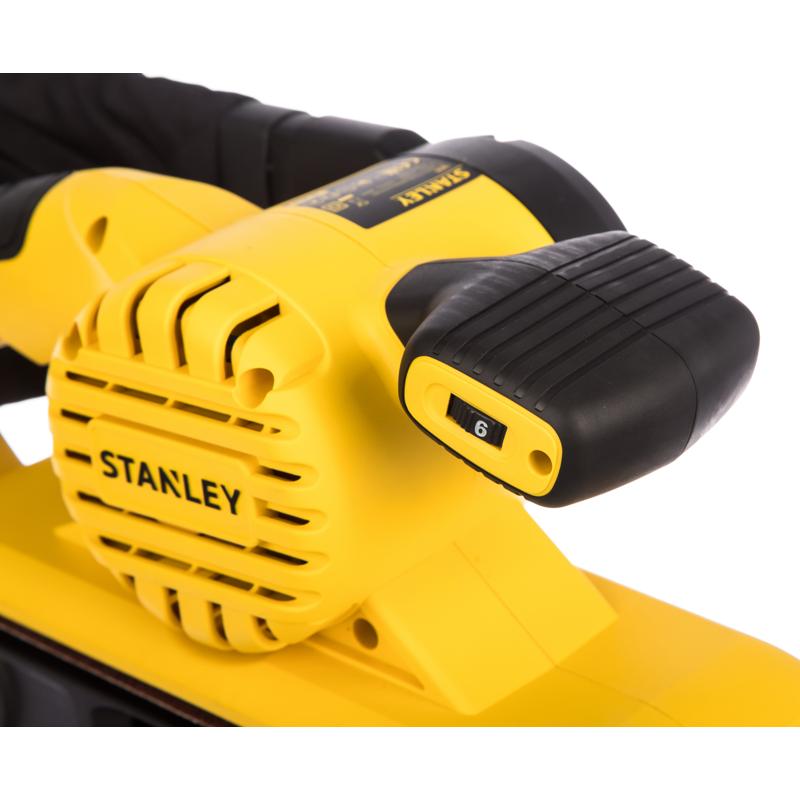 Сетевая ленточная шлифмашина Stanley SB90 (скорость 380 м/мин, мешок для пыли)