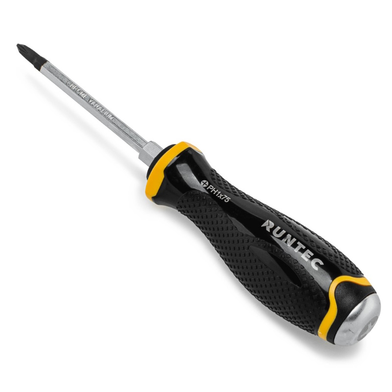 Отвертка Runtec RT-SD3PH1x75, PH1x75 мм, CrV, усиленная со сквозным стержнем в Рыбинске