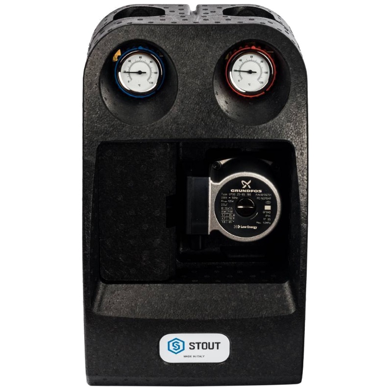 Насосная группа Stout SDG-0003-002502, с трехходовым приводным смесителем 1", с насосом Grundfos UPSO 25-65/180 в Череповце