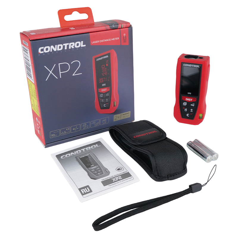 Лазерный дальномер на батареях Condtrol XP2 1-4-080 (принадлежности, точность ±2 мм)
