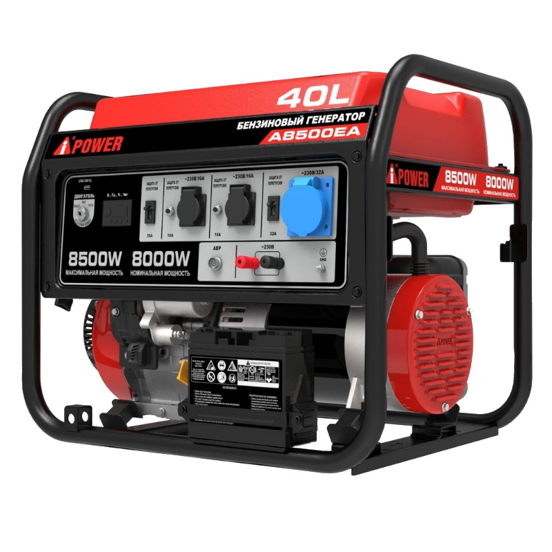 Портативный бензиновый генератор A-iPower A8500EA с электростартером, разъемом ATS 20113 в Муроме