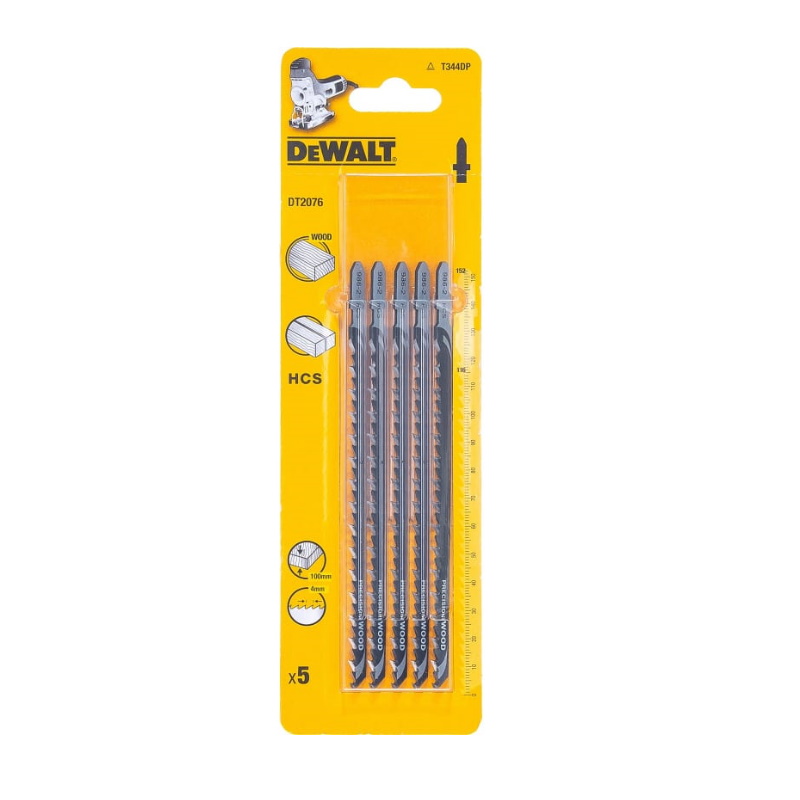 Пилки для лобзика DeWalt DT2076-QZ, HCS, 5 шт. в Коврове