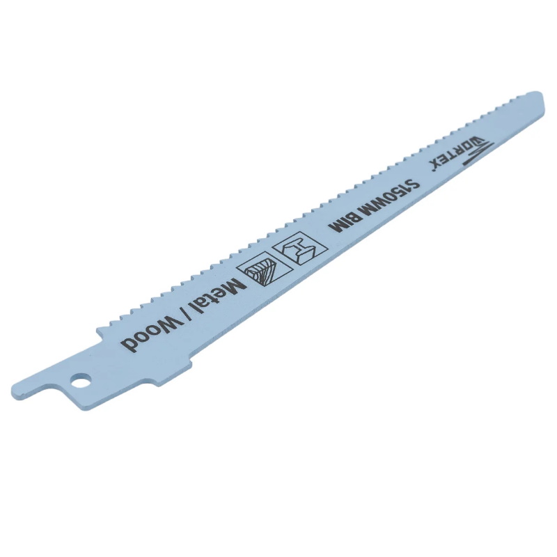 Пилка сабельная по дереву с гвоздями Wortex S150WM SSB1510B0018 (1 шт.) быстрорежущая сталь, 150 мм длина в Туле