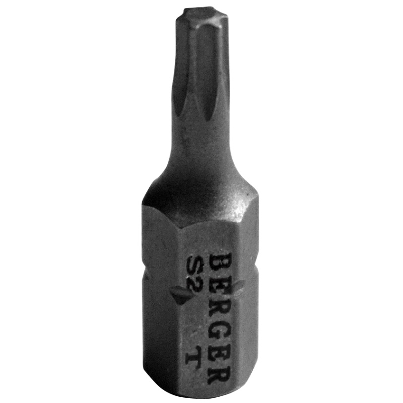 Биты Berger BG2386, магнитные, Torx7, 25 мм, 2 шт., S2 в Ярославле