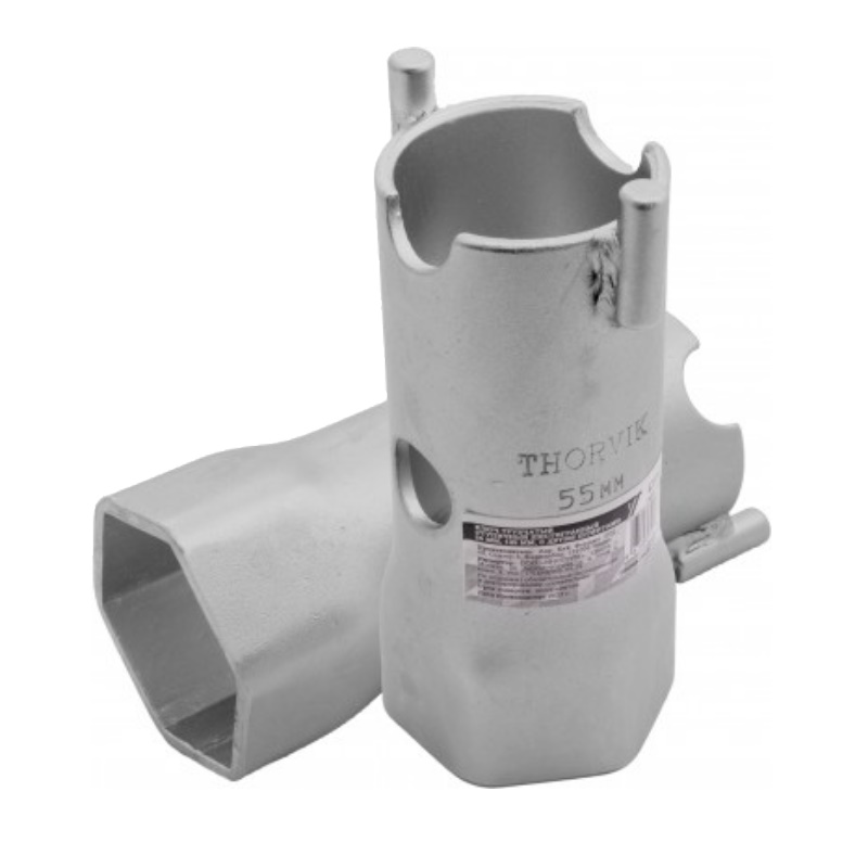 Ключ трубчатый ступичный Thorvik BS6P55B 053764, шестигранный, 55 мм, 145 мм, с двумя штифтами в Костроме