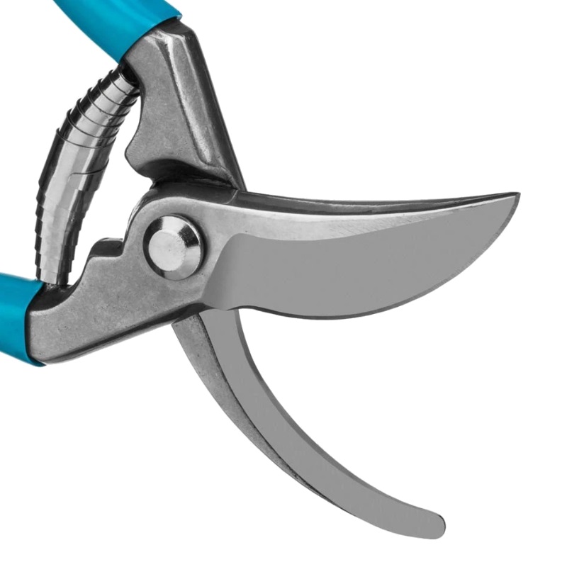 Плоскостной секатор Grinda PROLine P-10 423410, 210 мм, цельнокованые лезвия, стальные рукоятки, покрытие ПВХ в Туле