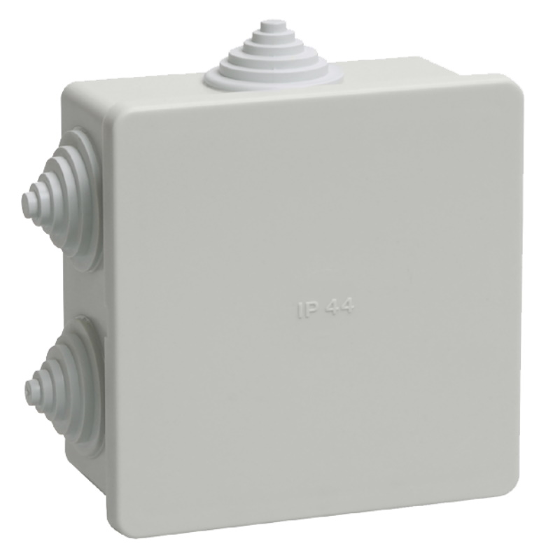 Коробка распределительная IEK КМ41235 UKO11-085-085-040-K41-44, о/п, 85х85х40 мм, IP44, 6 вводов, серая в Твери
