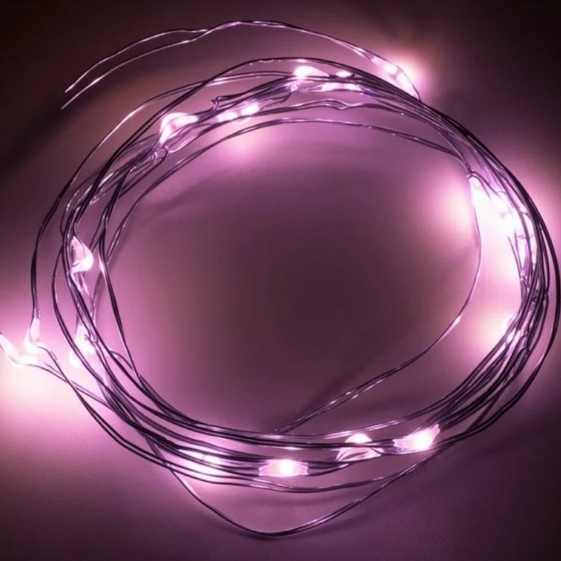 Гирлянда светодиодная Neon-Night "Роса" 303-007 305407, 2 м, 20 LED, розовый  в Угличе