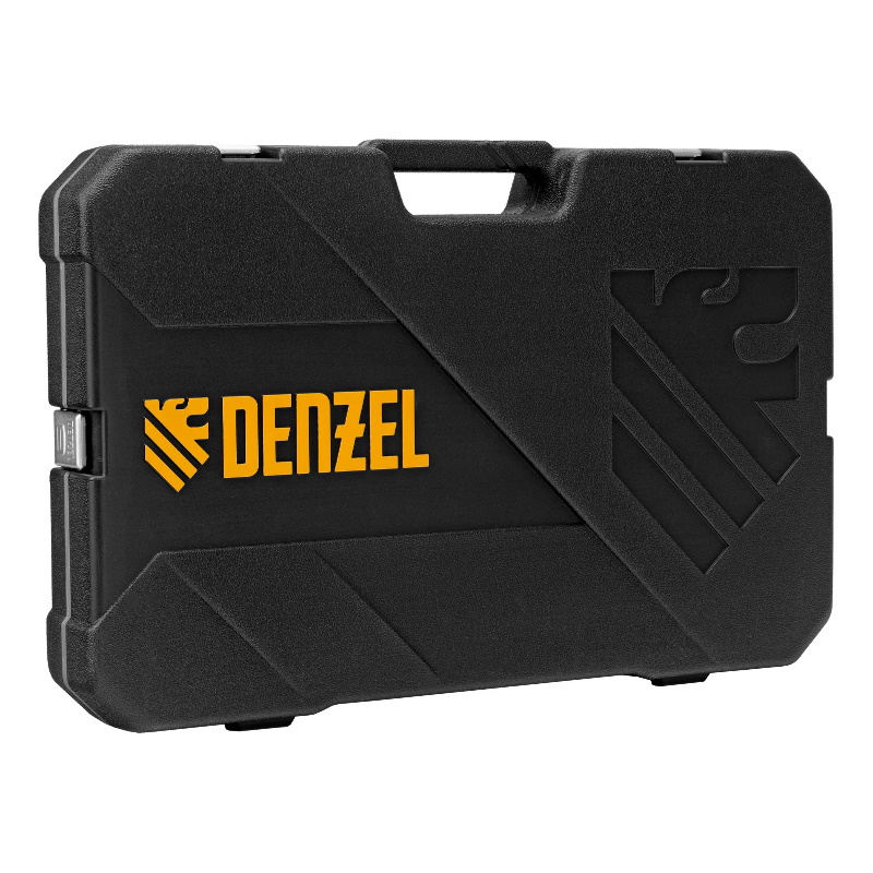 Набор инструментов Denzel 15804, 1/2", 1/4", CrV, S2, пластиковый кейс, 122 предмета в Иваново