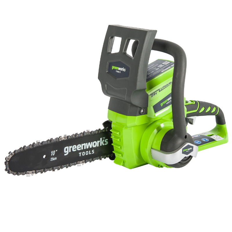 Цепная пила Greenworks 24В 2000007VA (в компл. аккум. батарея и ЗУ)  в Коврове