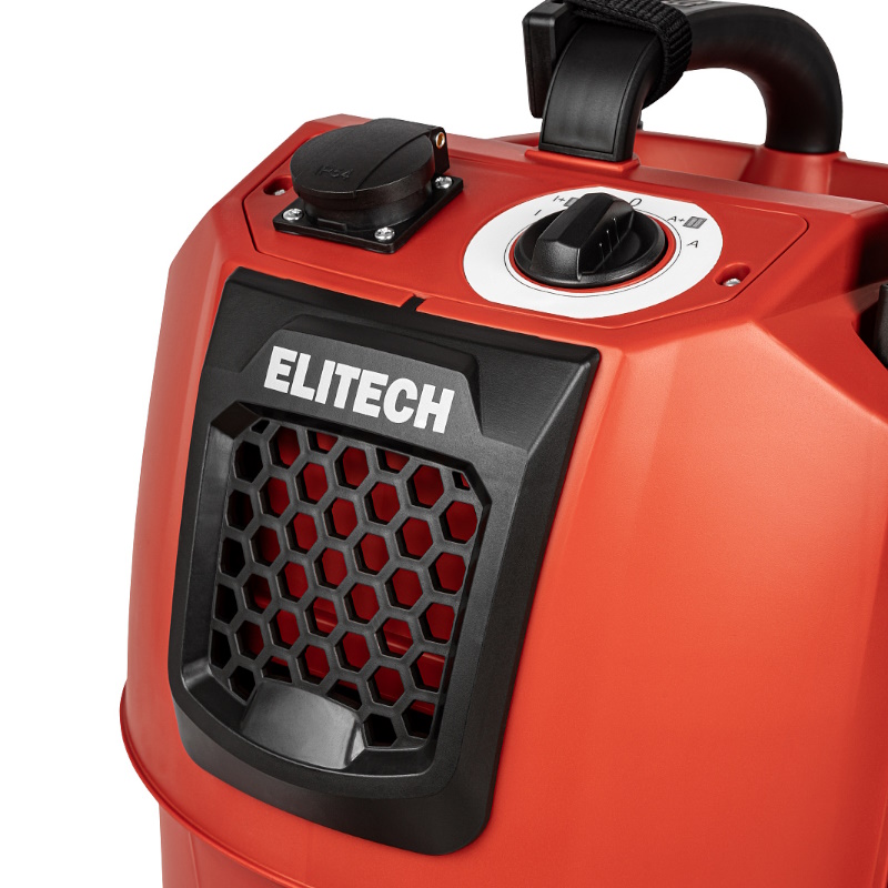 Пылесос строительный Elitech ПС 1430ВА (E1302.019.01) 210322, 1600 Вт, 114 куб.м/ч, 200 мбар в Костроме