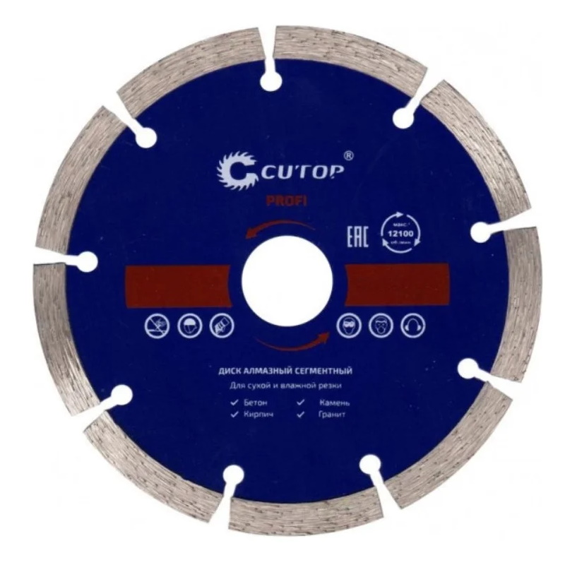Диск отрезной алмазный сегментный Cutop Profi 60-18024, 180х2,4х8,0х22,2 мм в Угличе