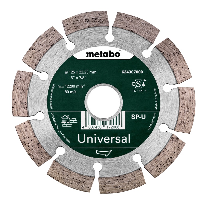 Круг универсальный алмазный Metabo 624307000 (125x22,23 мм)