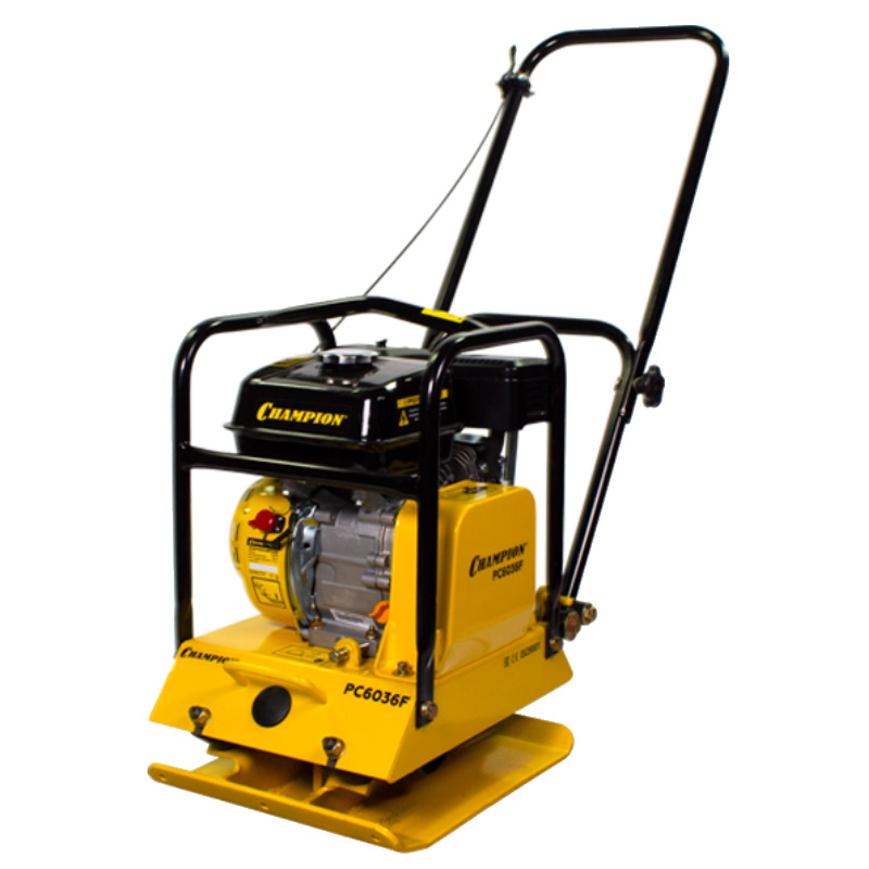 Виброплита бензиновая Champion PC6036F 58 кг 11 кН 4535 см 25 см 48 кВт 43451₽
