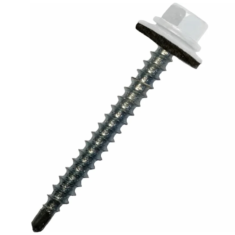 Саморез кровельный Starfix SMP2-50401-50, 5.5х25 мм цинк, шайба с прокл., PT3, RAL 9003 (50 шт в пласт. конт.) в Иваново