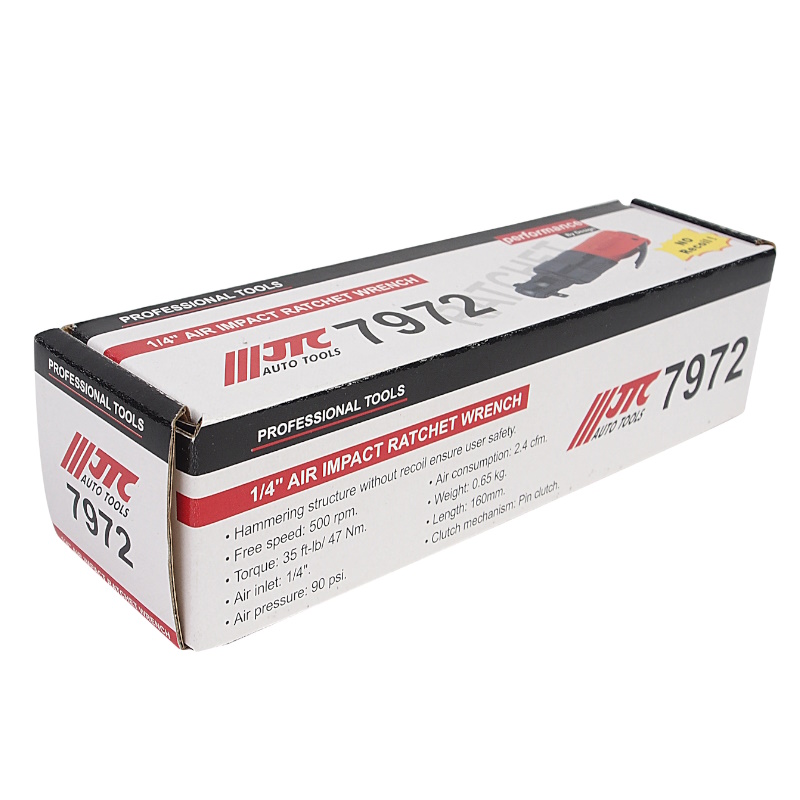 Пневмотрещотка JTC JTC-7972, 1/4", усиленная ударная (47 Nm) 90PSI, 500 об/мин в Иваново
