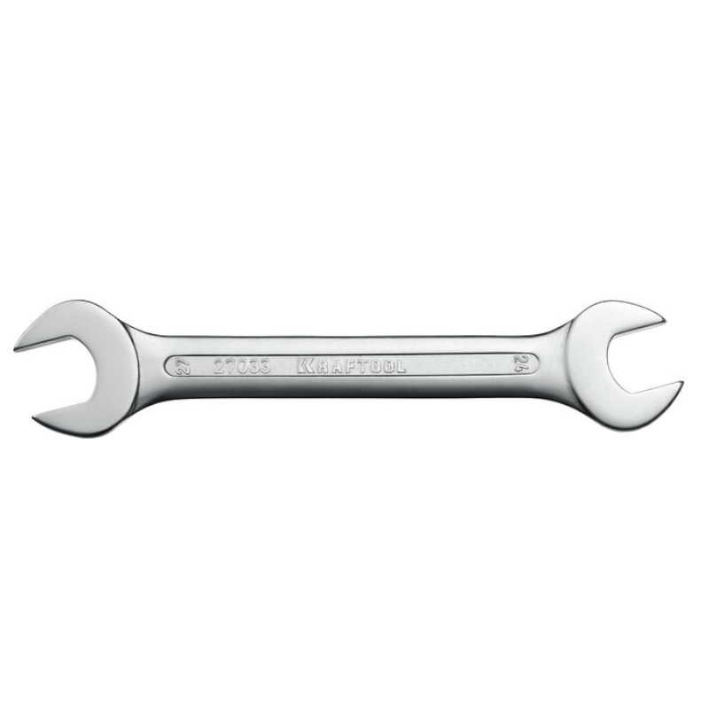 Ключ гаечный рожковый Kraftool EXPERT 27033-24-27_z01 Cr-V сталь хромированный 24х27мм 578₽