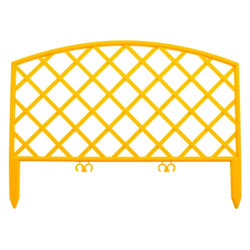 Забор декоративный Palisad "Сетка" 65001, 24х320 см, желтый