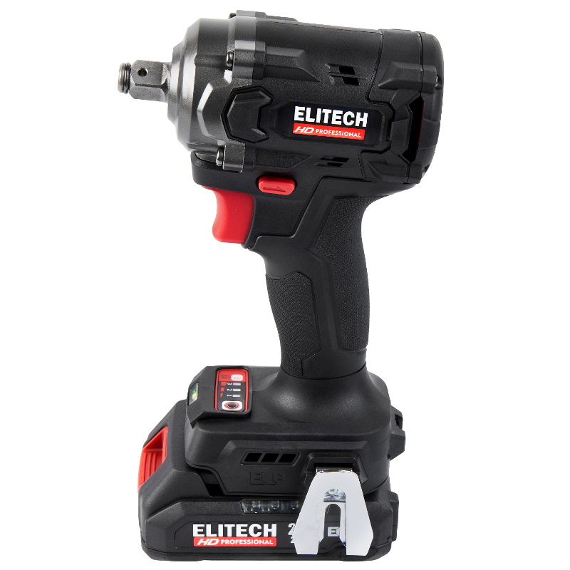 Гайковерт аккумуляторный Elitech HD CW 2004SL (E2201.056.01) 205737, ударный, бесщеточный, 20В, 2х2.0Ач, ELP, 0-2400 уд/мин в Вологде
