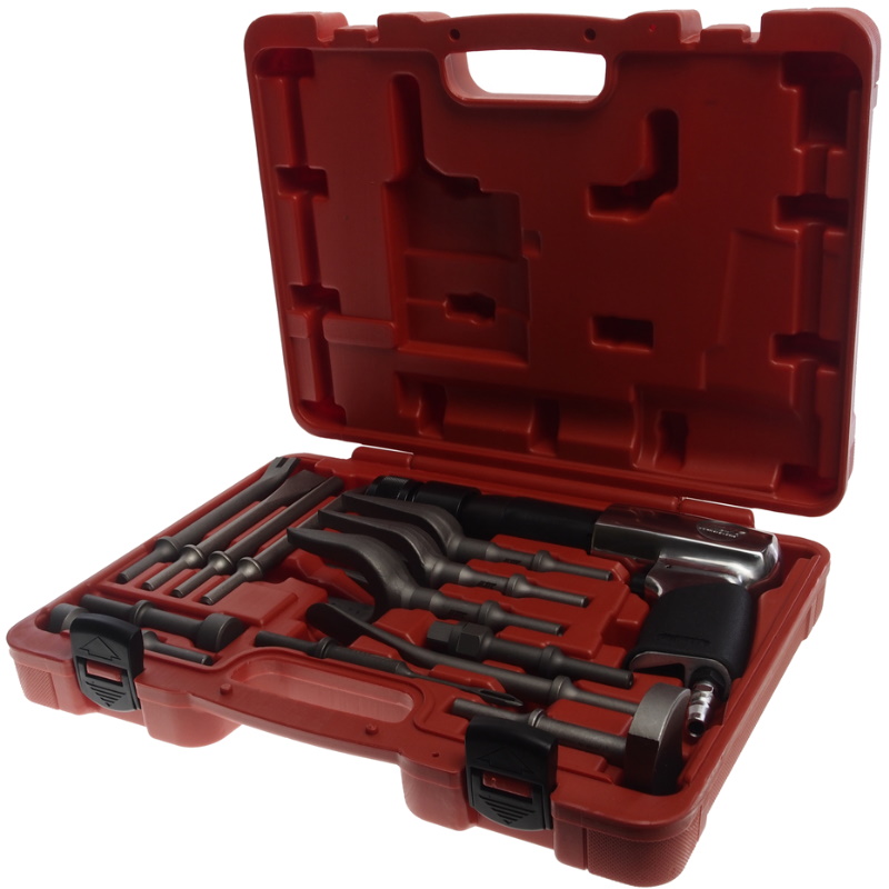 Пневмомолоток JTC JTC-3340 2100 ударов в минуту с набором зубил 15 предметов 29702₽