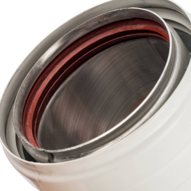 Отвод дымохода 45° Stout SCA-0080-800045 DN 80, утепленный в Костроме