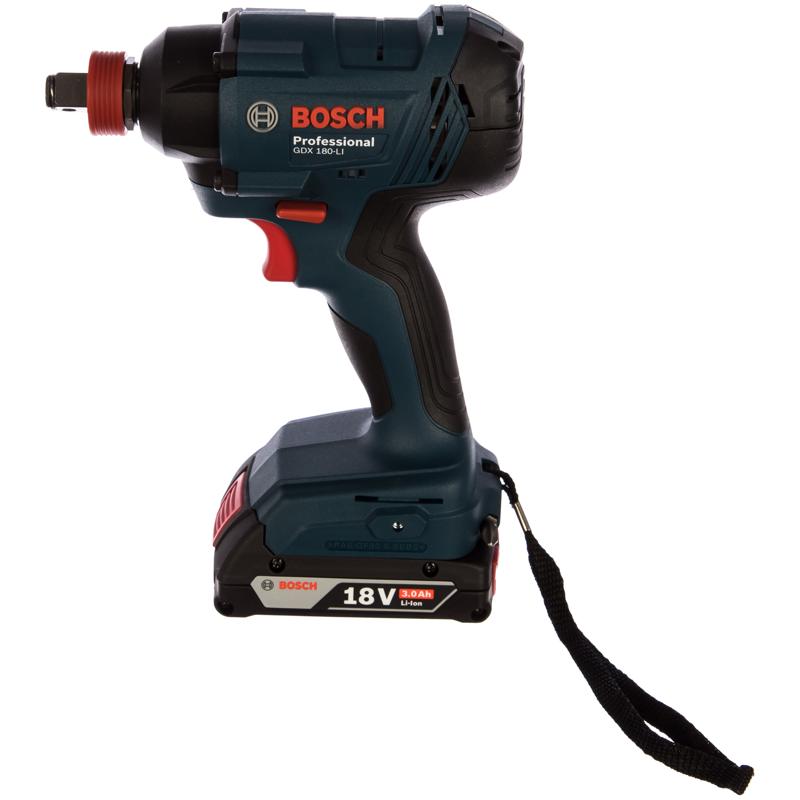 Аккумуляторный ударный гайковерт Bosch GDX 180-LI 0.601.9G5.220, аккумулятор li-ion в Туле