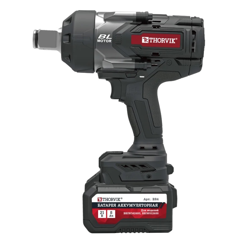 Гайковерт ударный Thorvik BBIW012400 053709, аккумуляторный, бесщёточный, 1"DR, 21В, 2400 Нм в Коврове