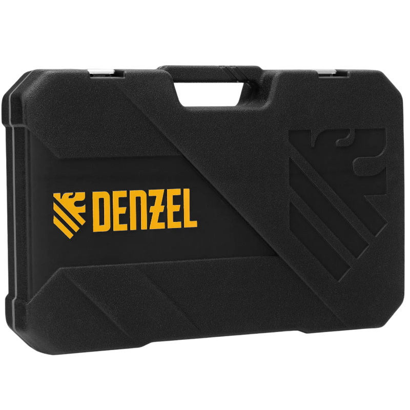 Набор инструментов Denzel 15803, 1/2", 1/4", CrV, S2, пластиковый кейс, 100 предметов в Твери
