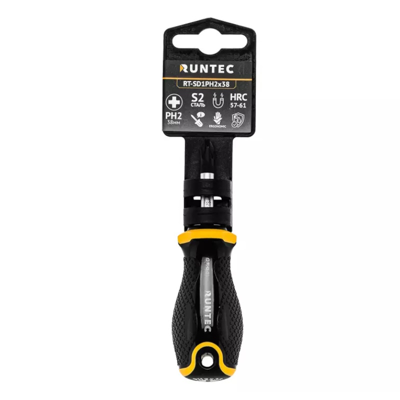 Отвертка Runtec RT-SD1PH2x38, PH2 x 38 мм, S2