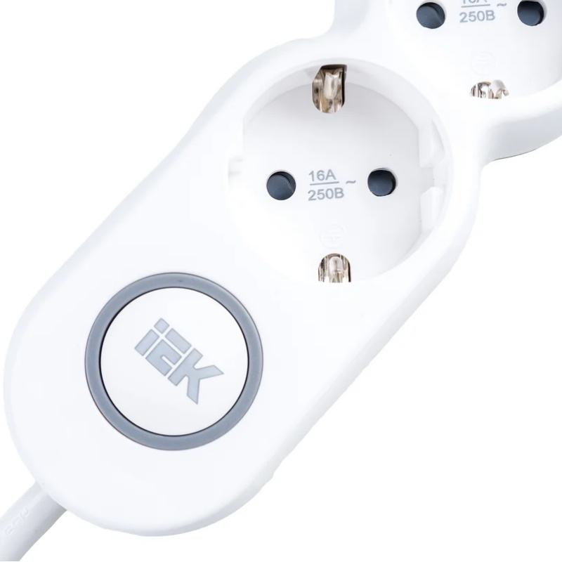 Удлинитель IEK UNO У03 WYP53-16-03-05-Z, 3 места, 2P+PE/5м, 3х1,5мм2, 16А/250В в Угличе