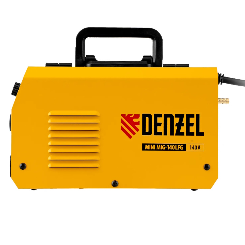 Аппарат инверторный полуавтоматической сварки Denzel MIG-140LFG Mini 94305, 140 А, ПВ 60%   в Череповце