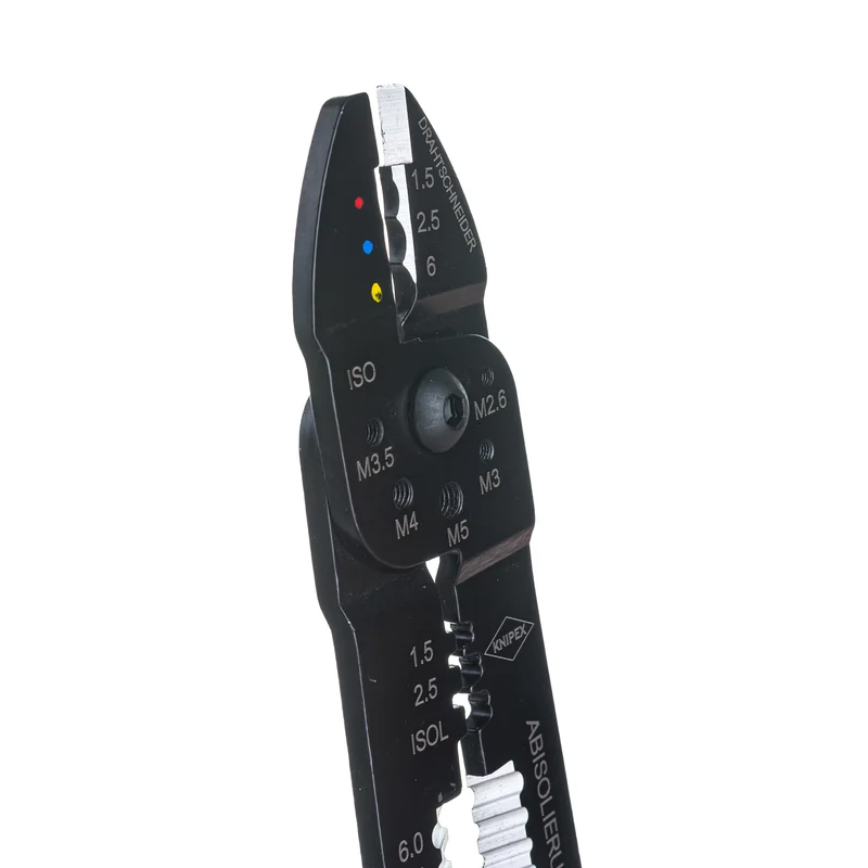 Пресс-клещи для резки и зачистки кабеля Knipex KN-9722240SB 3 гнезда в Иваново