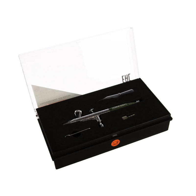 Аэрограф Jonnesway JA-104 048466 бачок верхний металлический 15 мл дюза 02 мм