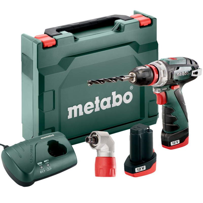 Аккумуляторная дрель-шуруповерт Metabo 600156950 PowerMaxx BS Quick, 12 B в Рыбинске
