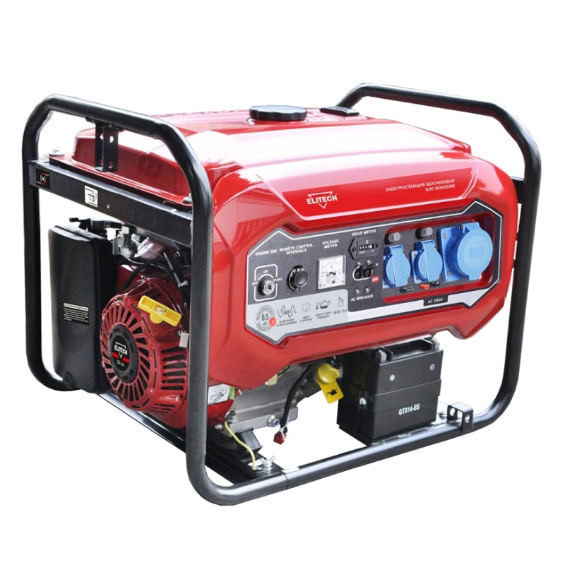 Генератор бензиновый Elitech БЭС 8000ЕАМ 181324 61858₽